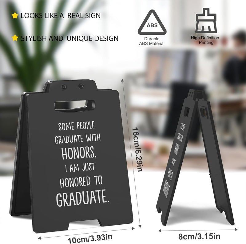 MAMAGIFTREE Funny Graduation Gifts for Friends, Congratulations Gift for Her, Him College Graduates - Sarcastic Graduation Sign - Ideal for Graduation Party Decor - Image 2
